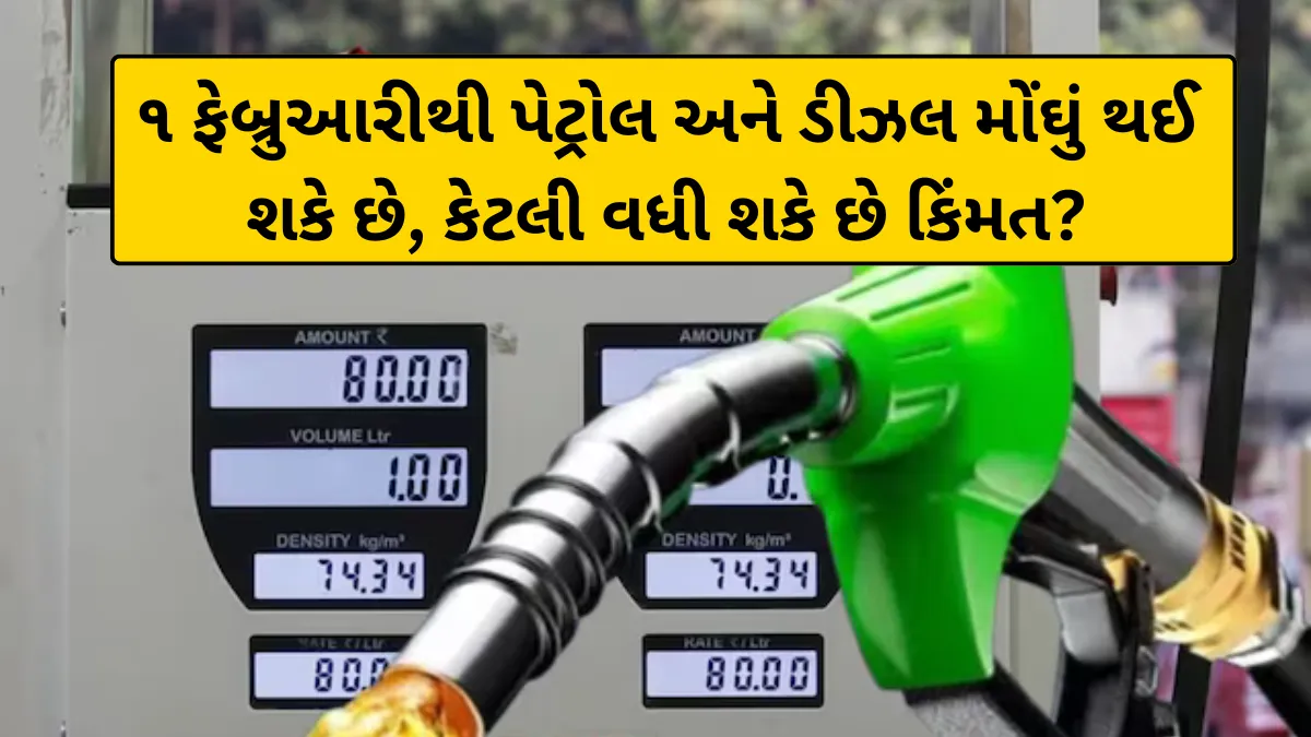 બજેટ પહેલા ઝટકો? ૧ ફેબ્રુઆરીથી પેટ્રોલ અને ડીઝલ મોંઘું થઈ શકે છે, કેટલી વધી શકે છે કિંમત?